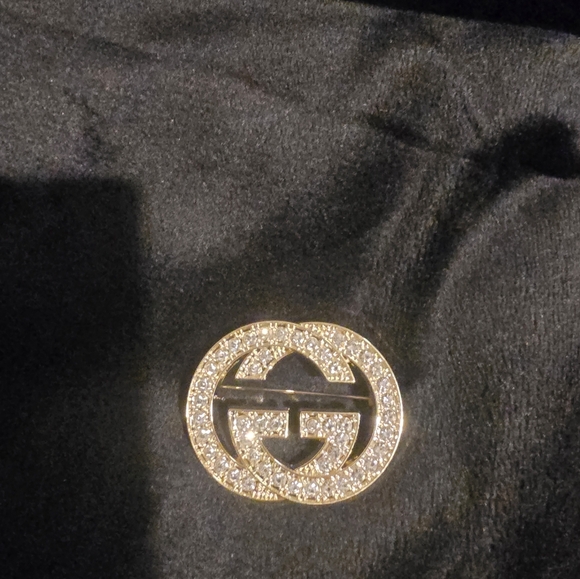 18kgp Gucci Gold-Tone Logo Belt Accessory - Picture 3 of 5